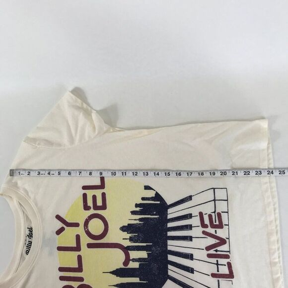 Billy Joel Live Piano Graphic Tee Juniors' Plus XXL Crew Neck Short Sleeve Music - Picture 7 of 8